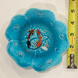 Fish Bowl - Very Beautiful Enameled Ceramic Bowl - in 2 Colors