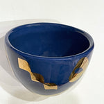 Beautiful Dark Blue Ceramic Bowl Designed by Calligraphy - Style:3