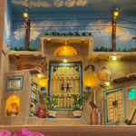 A Unique 3D Wall Art with Wooden Frame of a Persian Cottage for your Home Decor #1