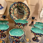 Persian HaftSeen - Very Beautiful 10 Pieces of Enameled Ceramic HaftSeen
