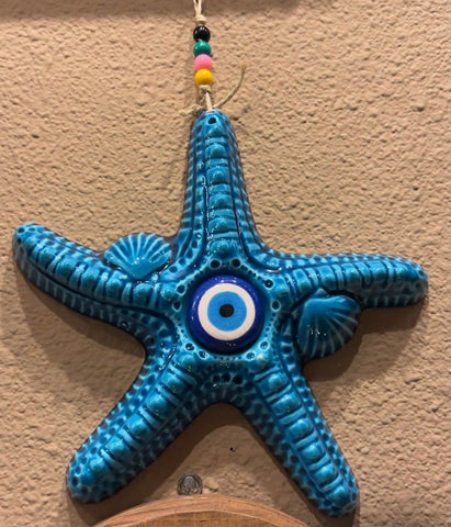 Beautiful Ceramic Wall Hanging Evil's Eye for your Home Decor