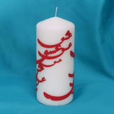 Candle With Wooden Calligraphy Word of "Love" in Farsi- Medium
