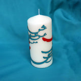 Candle With Wooden Calligraphy Word of "Love" in Farsi- Small