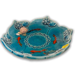 Fish Bowl - Very Beautiful Turquoise Ceramic Bowl - Style#3