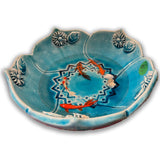 Fish Bowl - Very Beautiful Turquoise Ceramic Bowl - Style#2