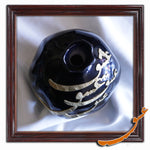 Hand Made Ceramic Pomegranate with Wooden Calligraphy - Black - gallery-eshgh