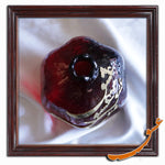 Hand Made Glassy Pomegranate with Wooden Calligraphy - gallery-eshgh