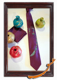 Tie With Printed Word of "Love" in Farsi+Handkerchief-Pattern1 - gallery-eshgh