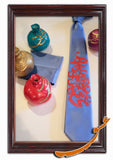 Tie With Printed Mystical Poems in Farsi Nastaliq+Handkerchief - gallery-eshgh