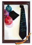 Tie With Printed Mystical Poems in Farsi Nastaliq+Handkerchief - gallery-eshgh