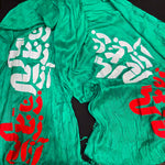 Women, Life, Freedom - Women's Shawl/Scarf with Printed Calligraphy of Iranian Protest